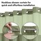 Americanflat 72x75 Hookless Waffle Pattern Shower Curtain - Water-Resistant Long Shower Curtain with Sheer Panel, Snap-In Liner, and Grommets